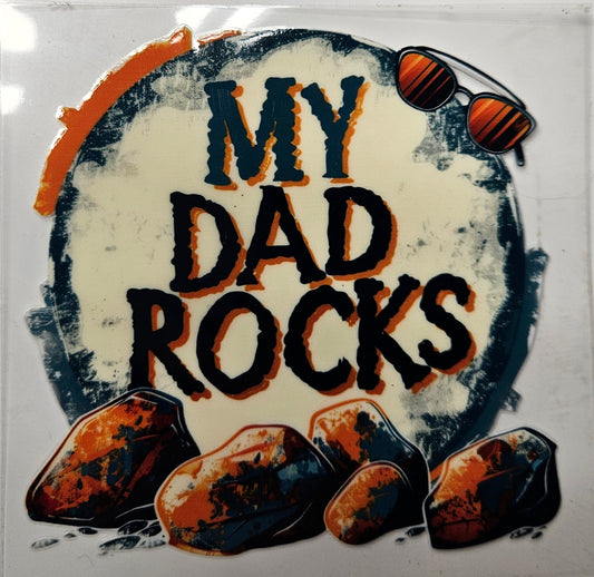Decal My Dad Rocks