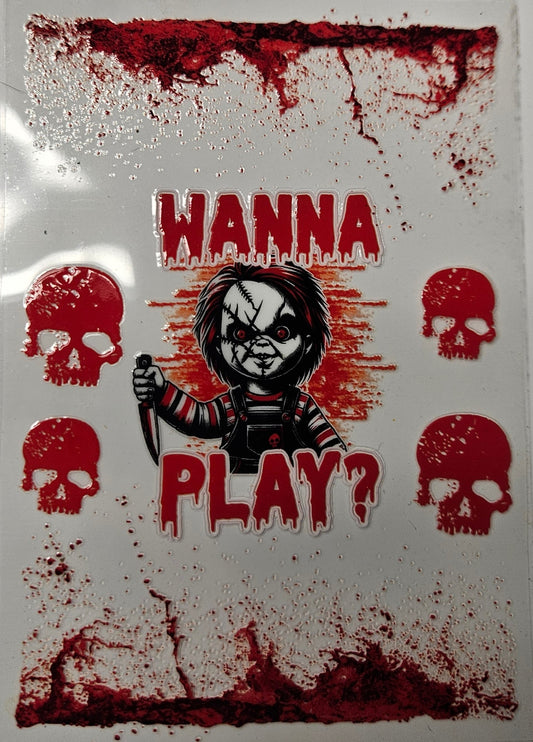 Decal Wanna Play Little Child Character