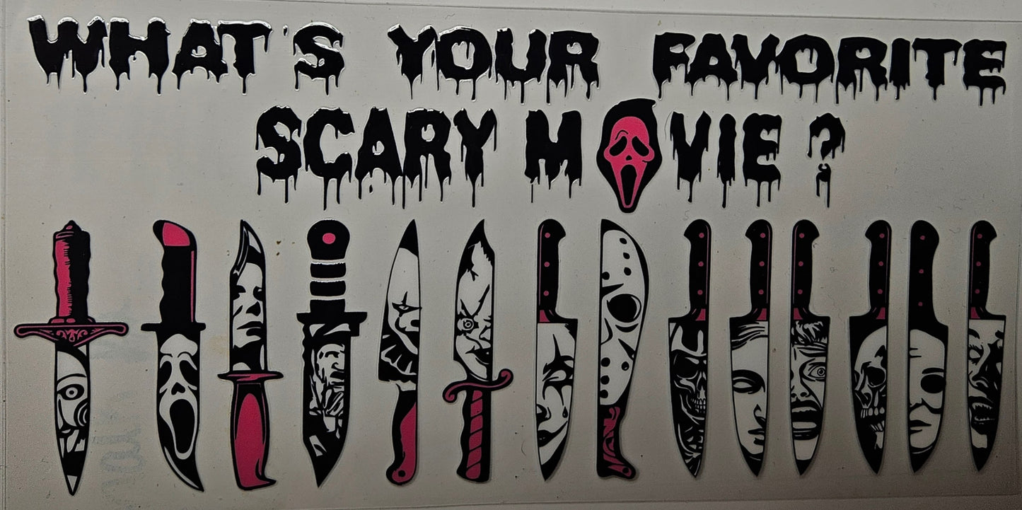 16 oz Wrap What's your Favorite Scary Movie? Character