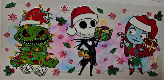 16 oz Wrap Watercolor Halloween Characters