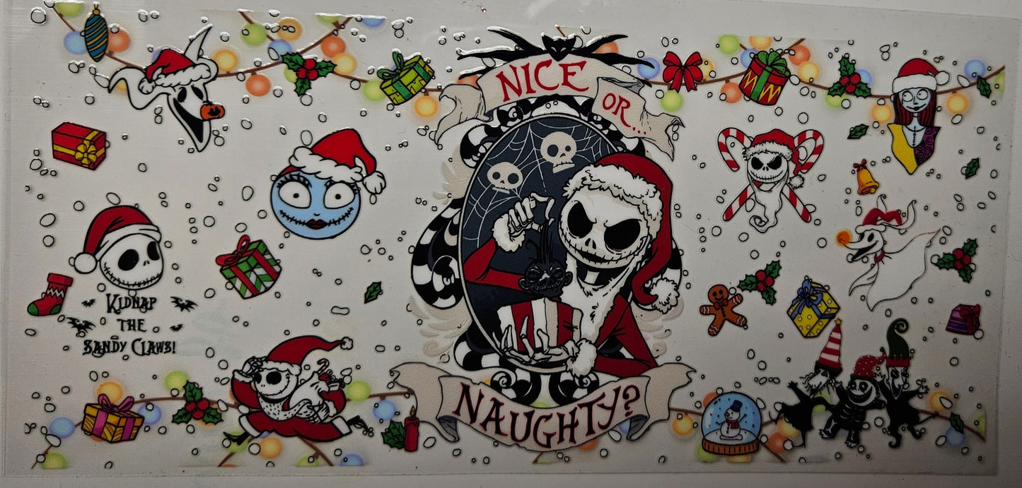 16 oz Wrap Nice or Naughty? Halloween Character