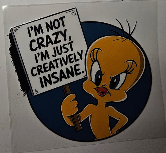 Decal Little Yellow Bird Character