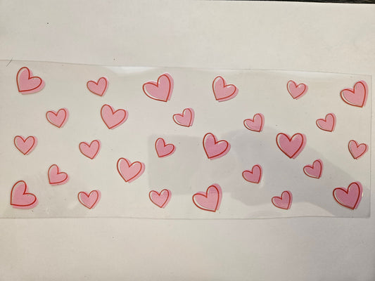 16 oz Wrap Pink Hearts