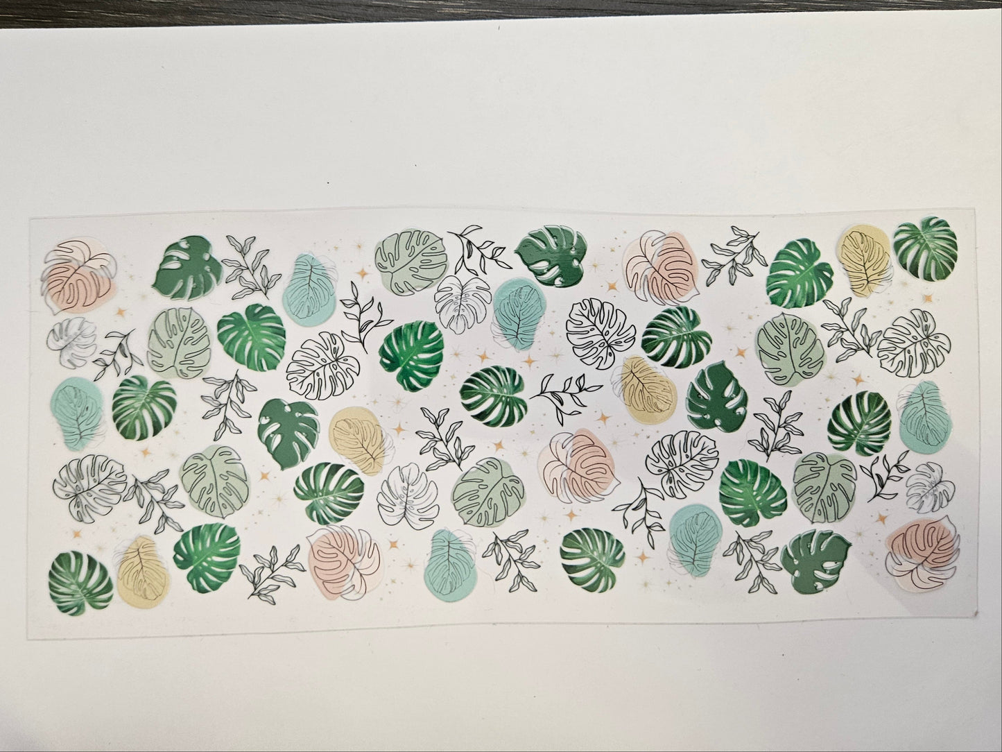 16 oz Wrap Monstera Leaf Multicolor