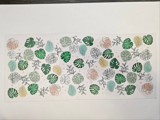 16 oz Wrap Monstera Leaf Multicolor