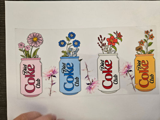 16 oz Wrap Drinks and Flowers