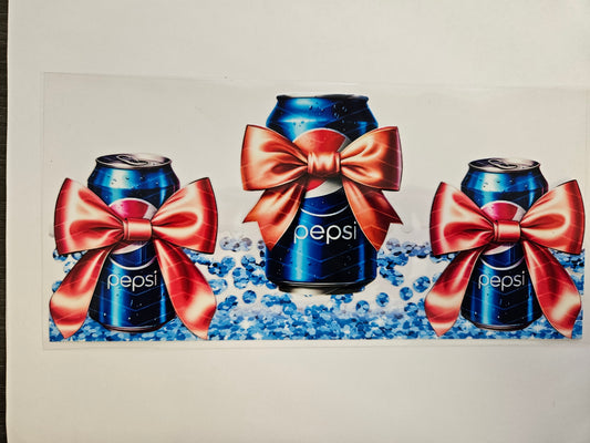 16 oz Wrap Blue Soda Can