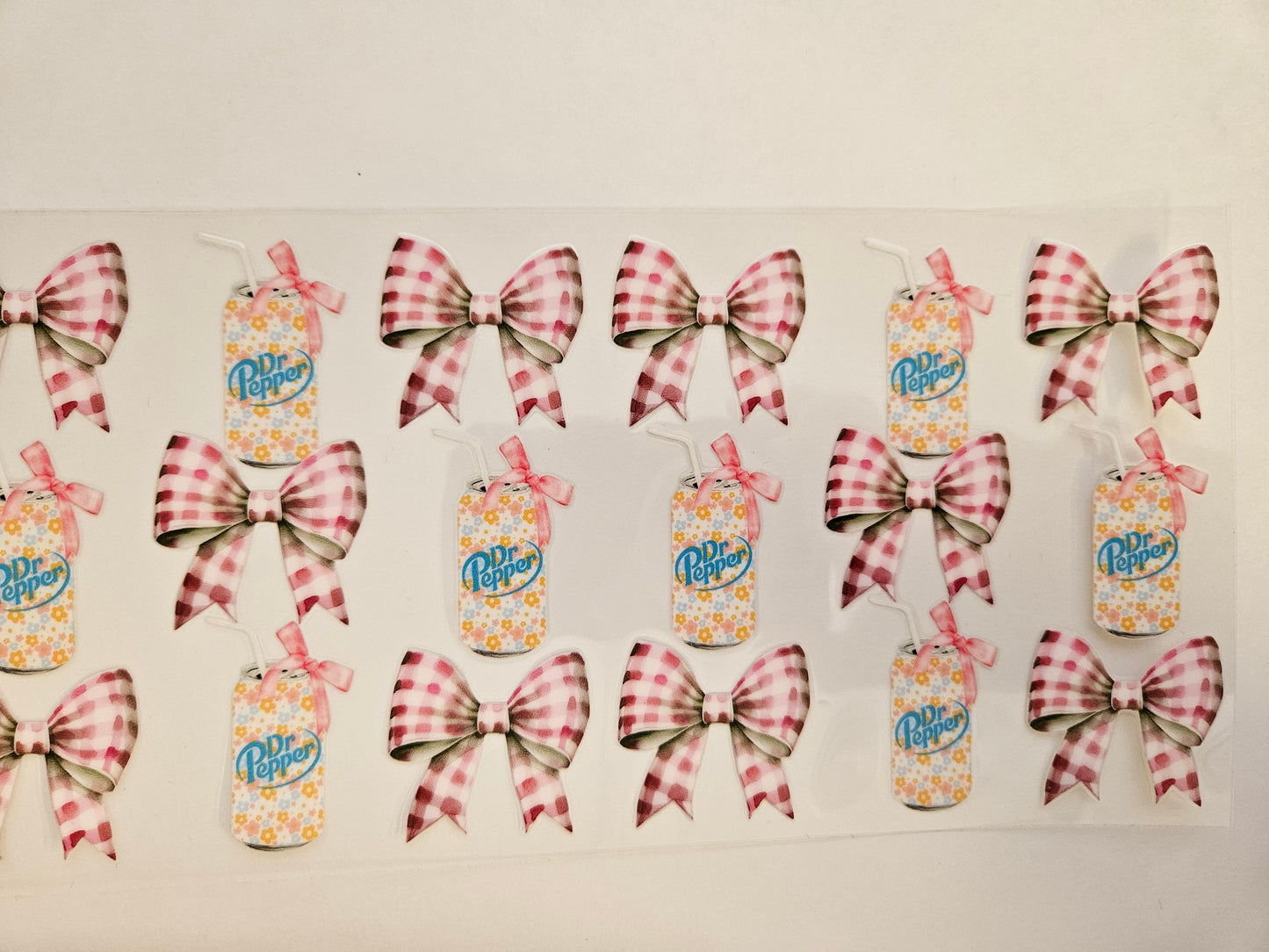 16 oz Wrap Cream Soda W/ Pink Bows