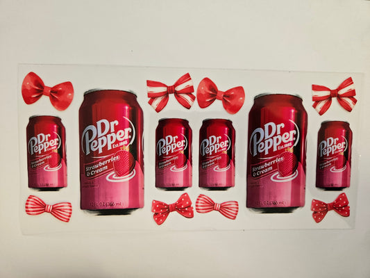 16 oz Wrap Doc Strawberry Soda Drink