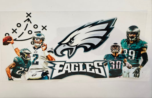 16 oz Wrap Football Team W/ Eagle