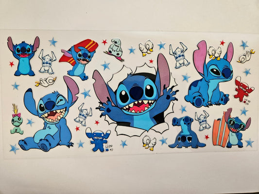 16 oz Wrap Little Blue Creature