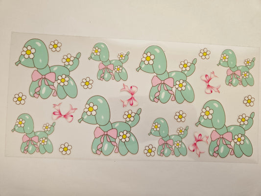 16 oz Wrap Green Balloon Animal