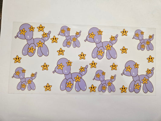 16 oz Wrap Balloon Animal Purple