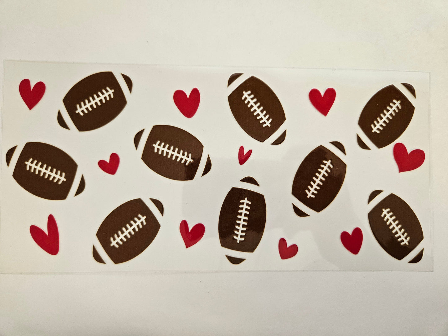 16 oz Wrap Football W/ Hearts