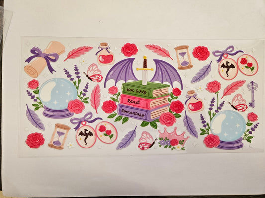 16 oz Wrap Fantasy Book Pastel Colors