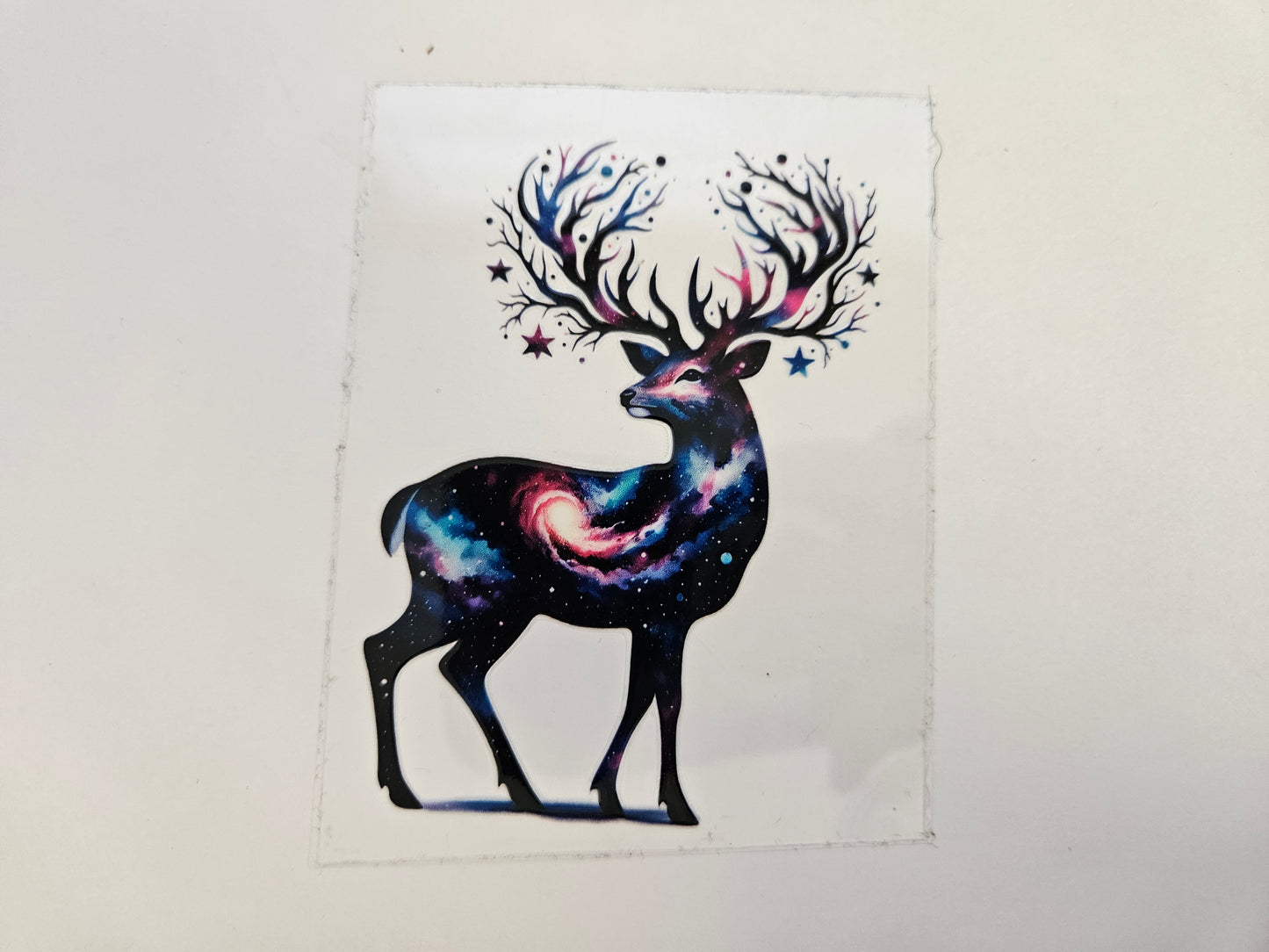 Decal Purple Galaxy Deer