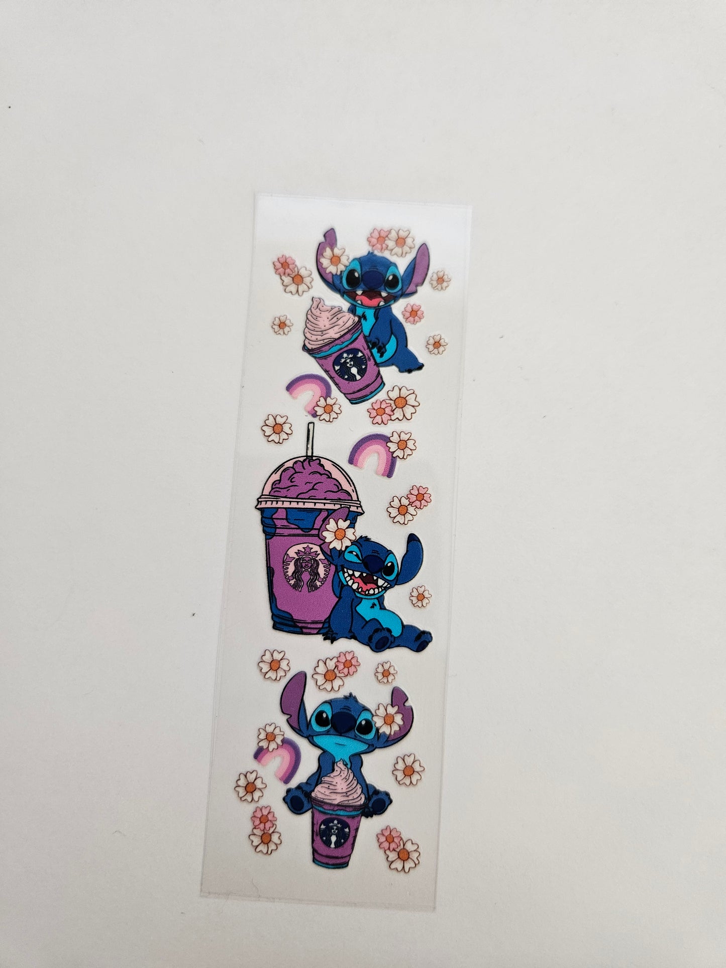 Pen/Bookmark Wrap Little Blue Character W/ Drinks