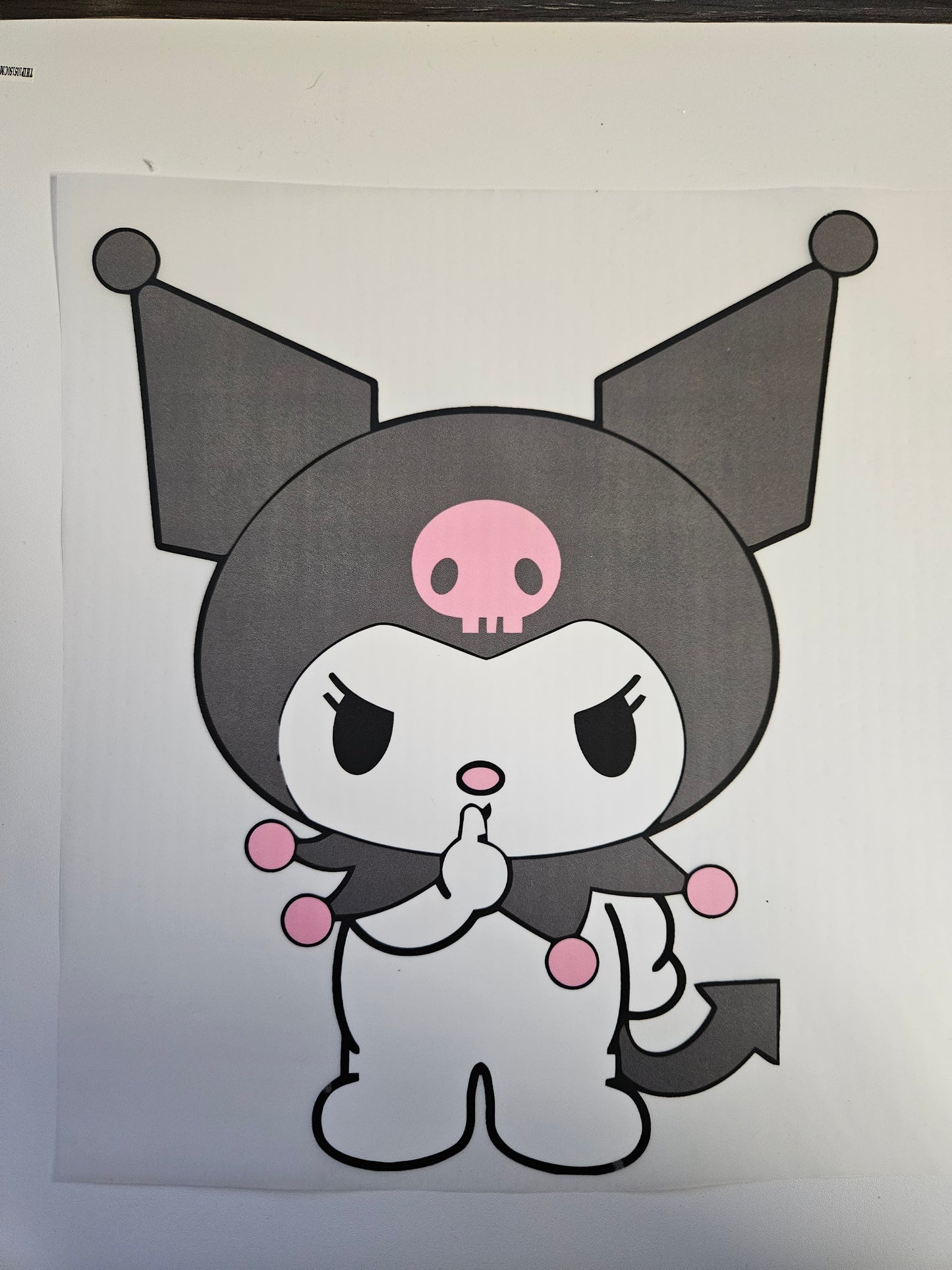 DTF Apparel White Kitty Character
