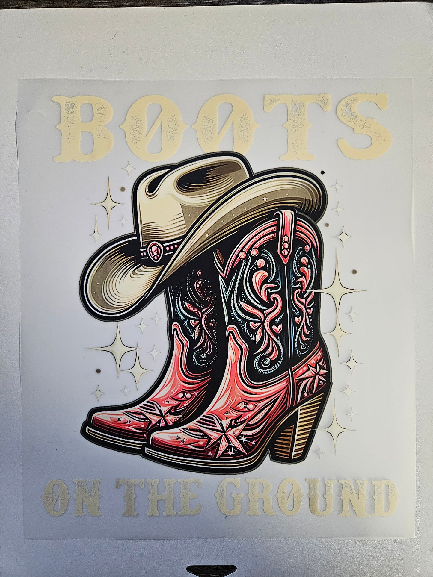 DTF Apparel Boots on the Ground