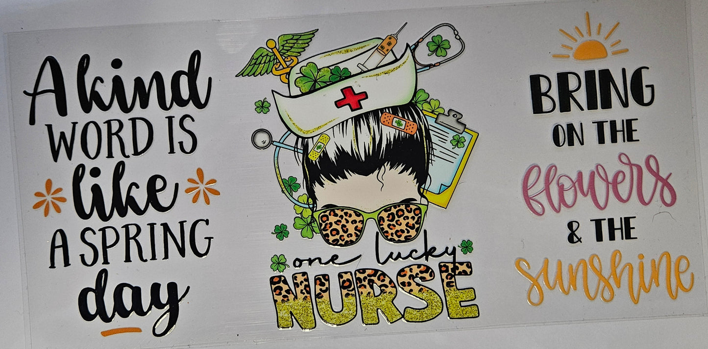 16 oz Wrap Nurse Spring Day