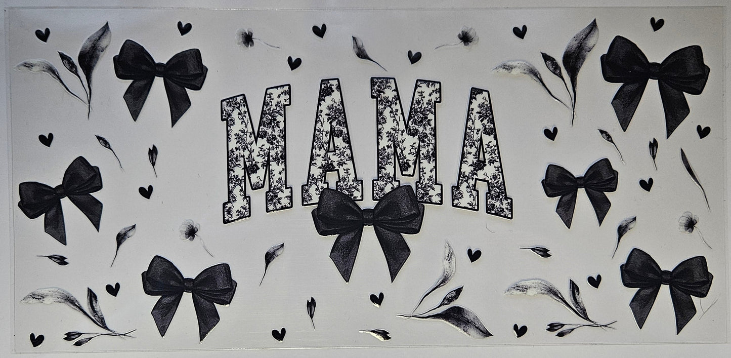 16 oz Wrap Mama Blk Bows