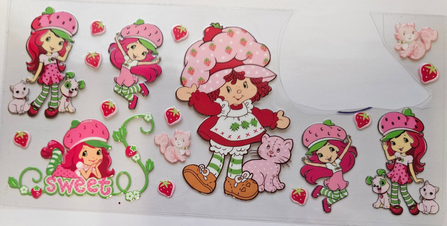 16 oz Wrap Strawberry Shortcake