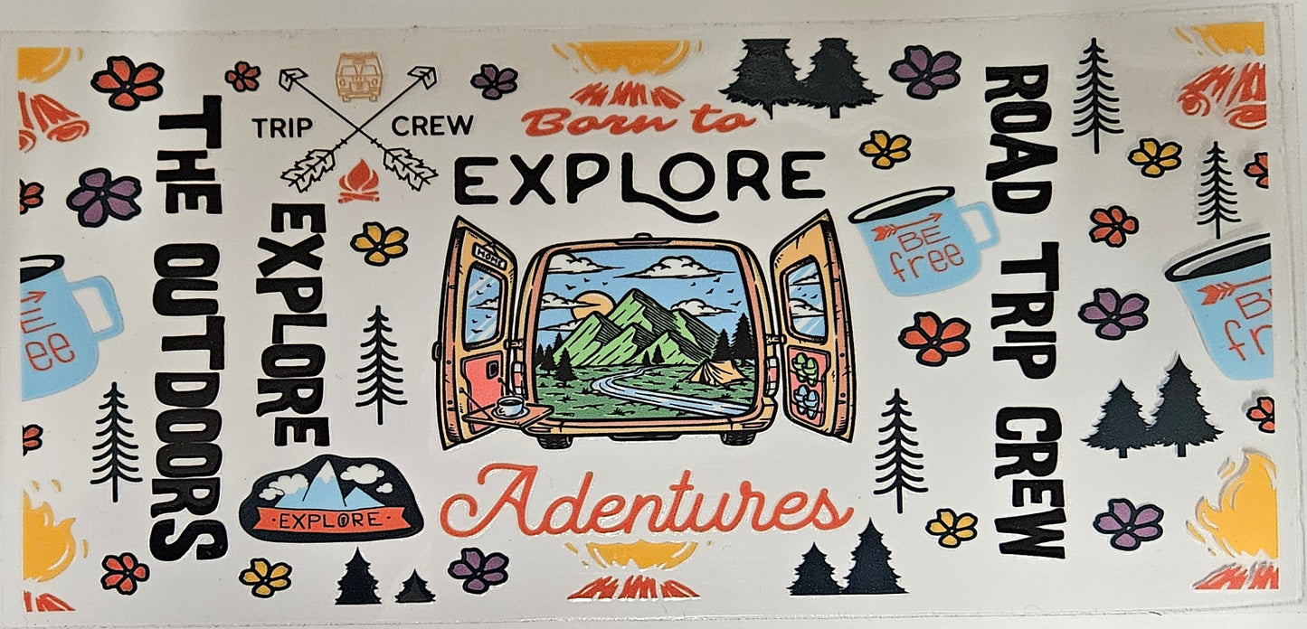 16 oz Wrap Born to Explore Adventures