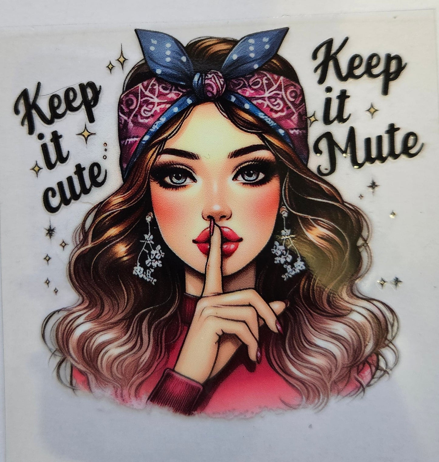 Decal Keep it Cute, Keep it Mute