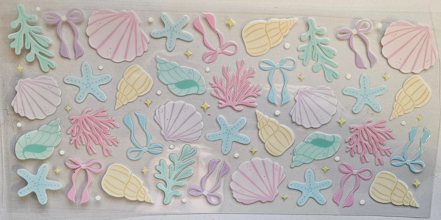 16 oz Wrap Pastel Shells