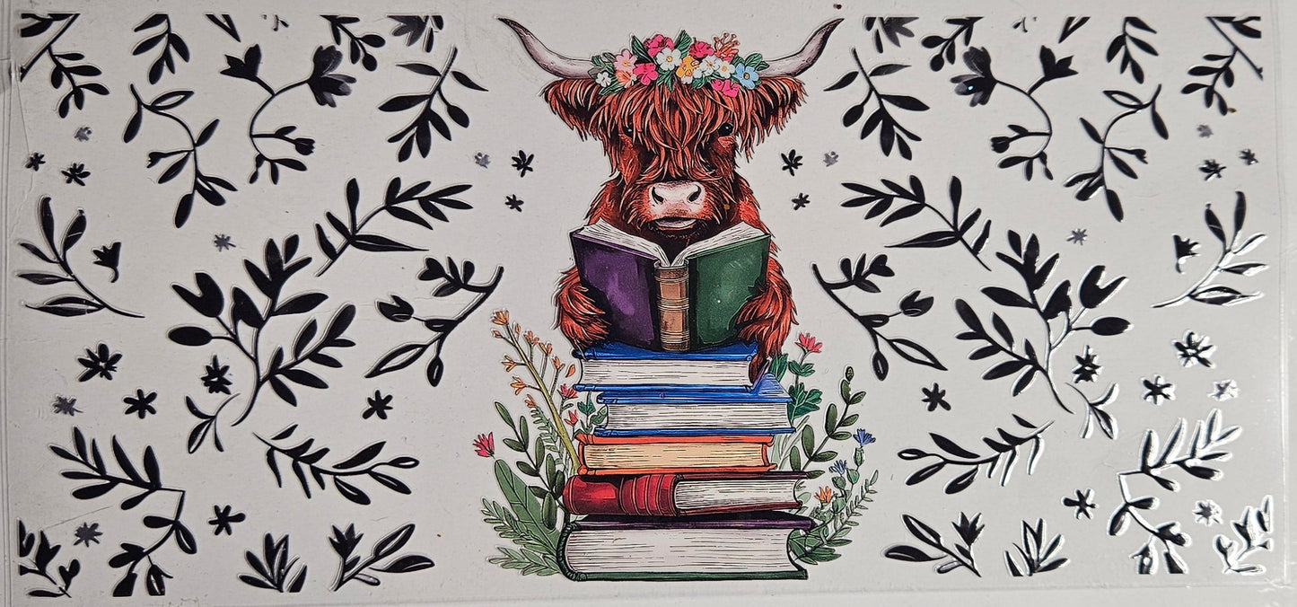 16 oz Wrap Cow Reading Books