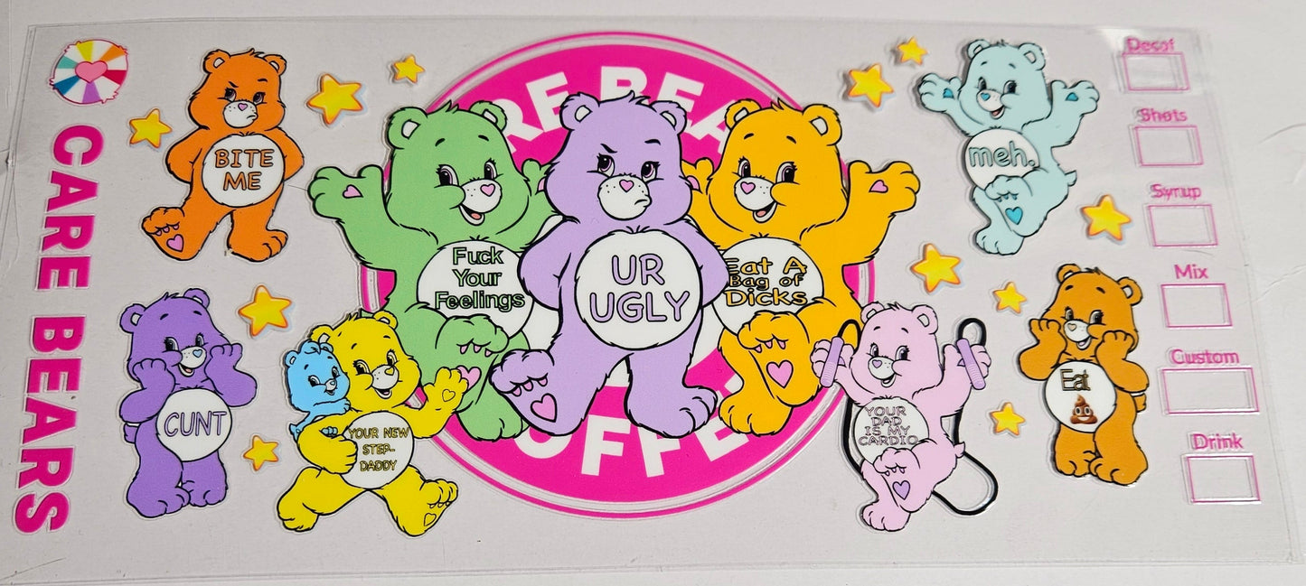 16 oz Wrap Swear Bears Starbucks