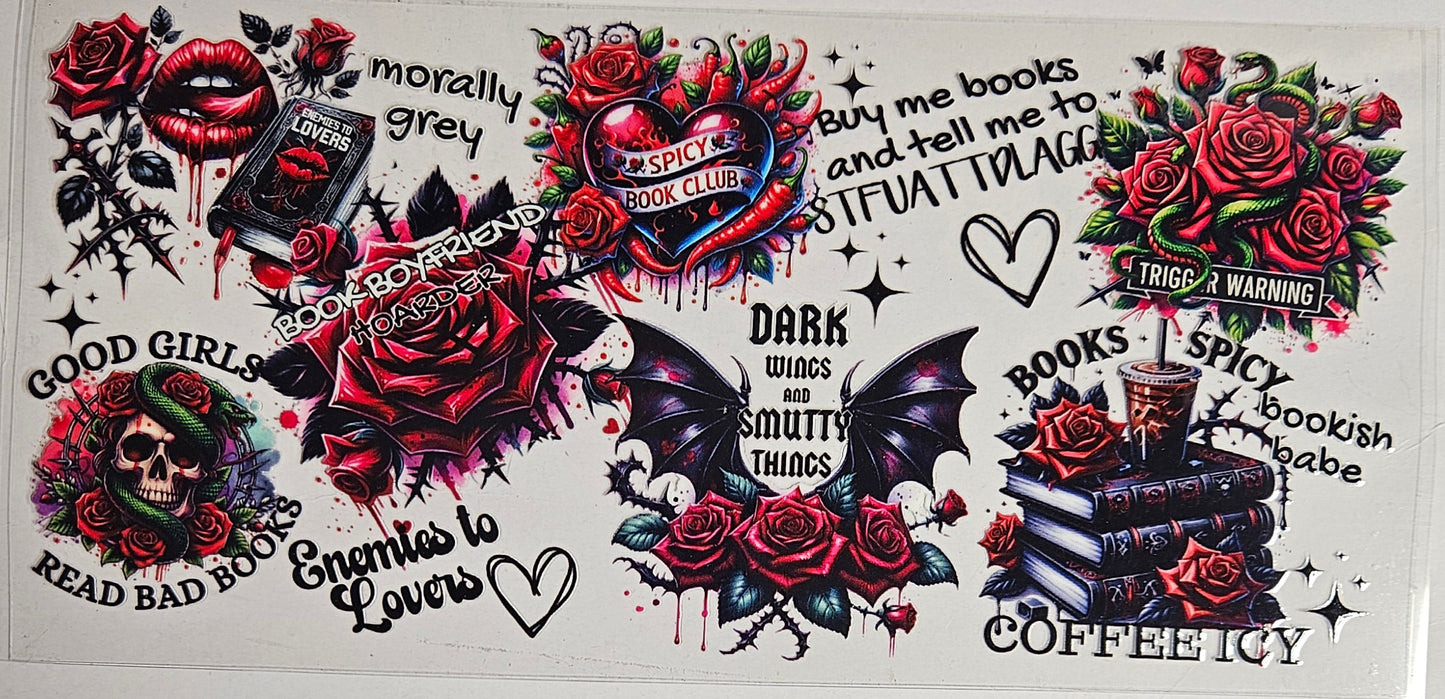 16 oz Wrap Dark Wings and Smut Things