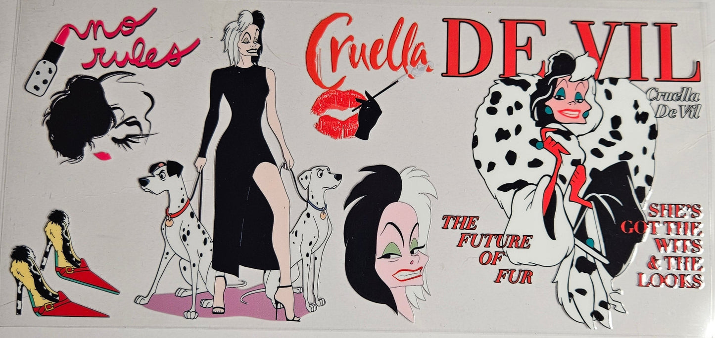 16 oz Wrap Cruella Devil