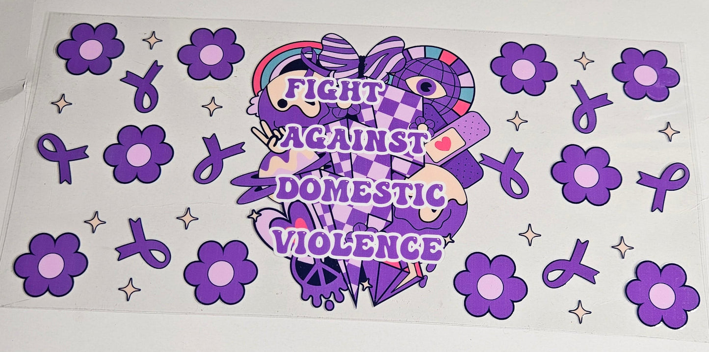 16 oz Wrap Fight Against Domestic Violence