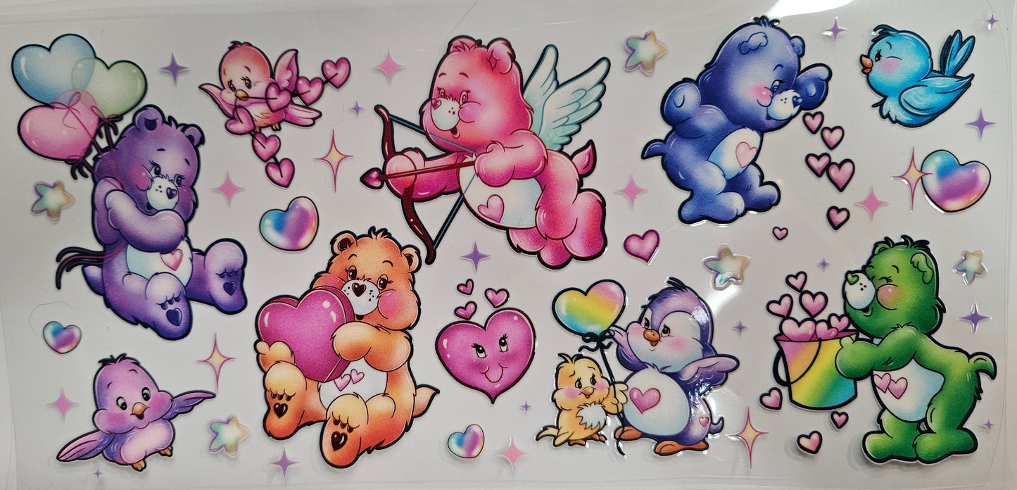 16/20 oz Wrap Care bears Pastels