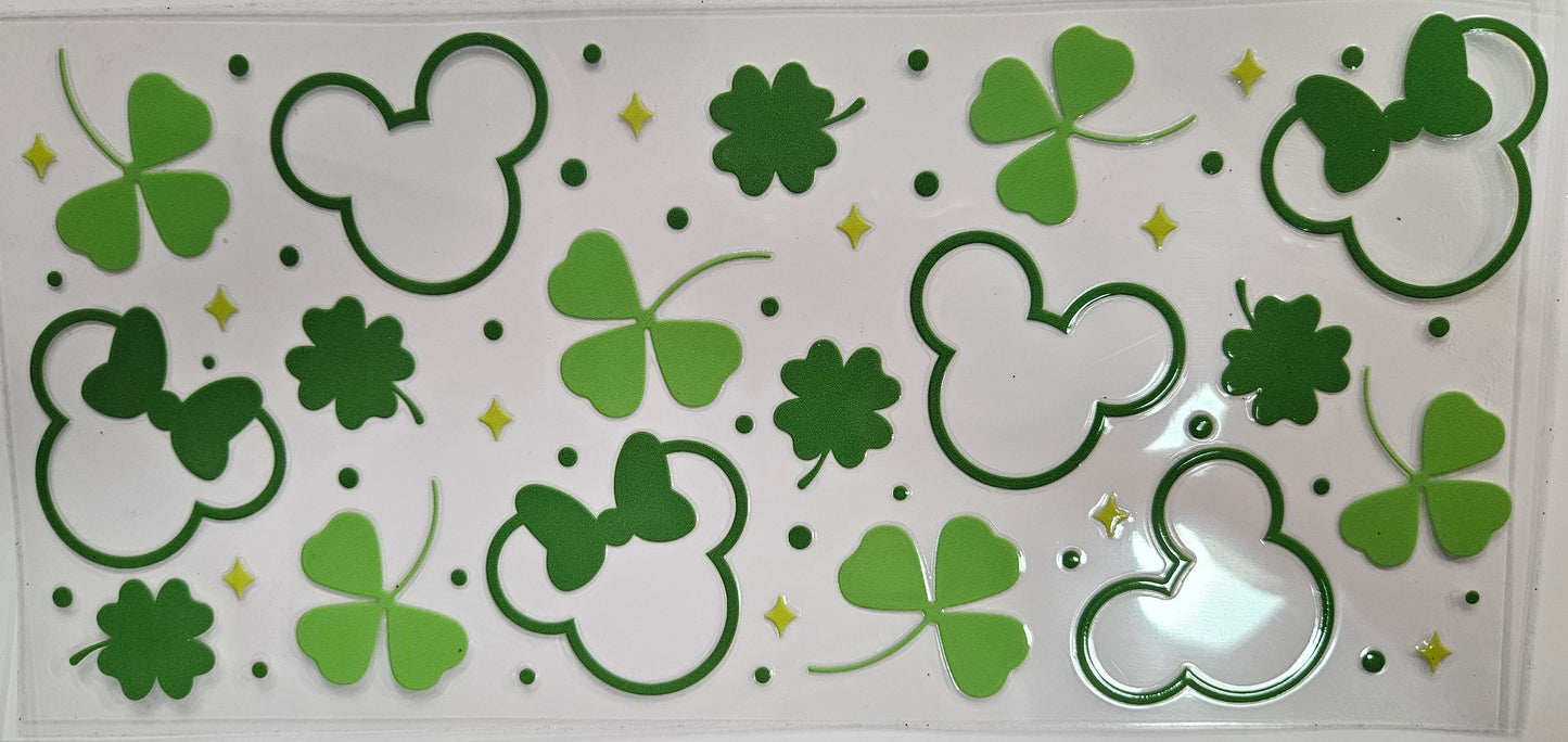 16/20 oz Wrap Micky Mouse 4 Leaf Clover