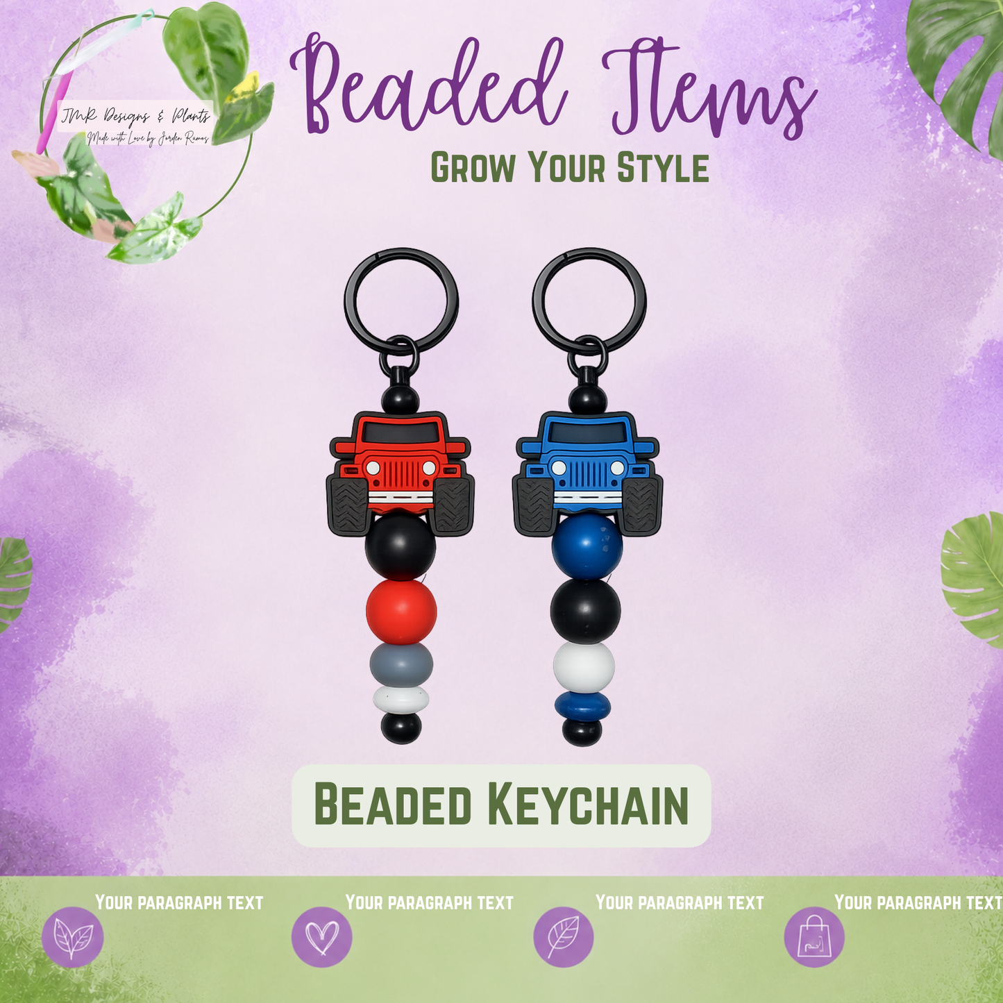 Beaded Keychain