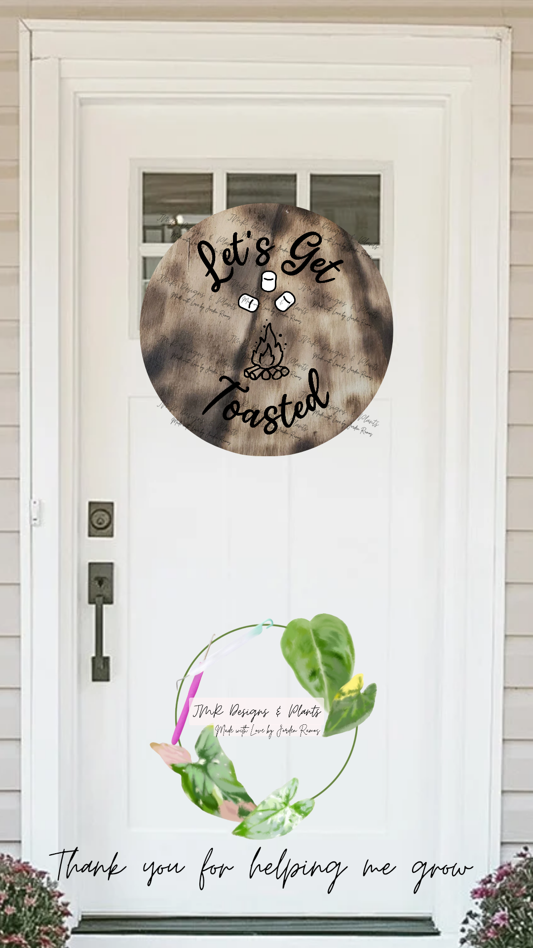 12"/14" Circle Welcome Sign Design Let's get toasted