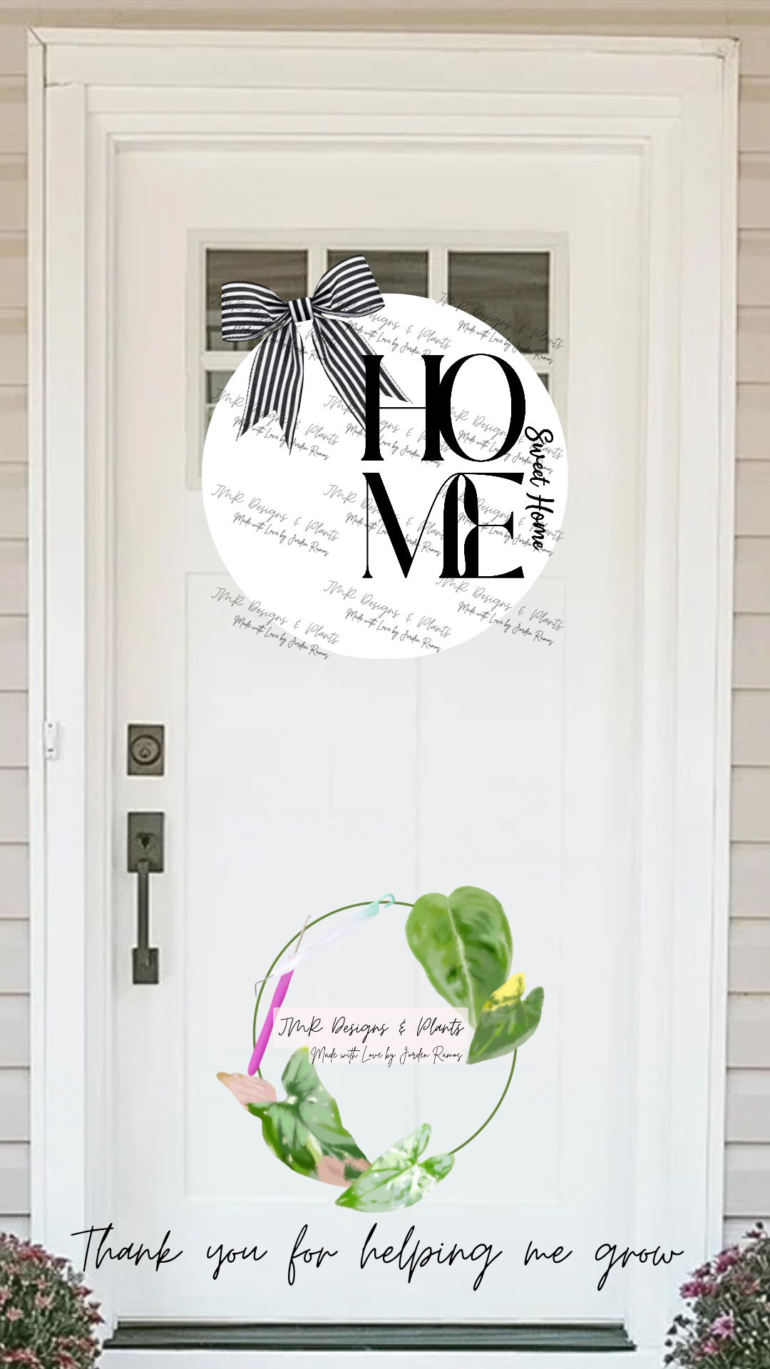 12"/14" Circle Welcome Sign Design HOME Sweet Home