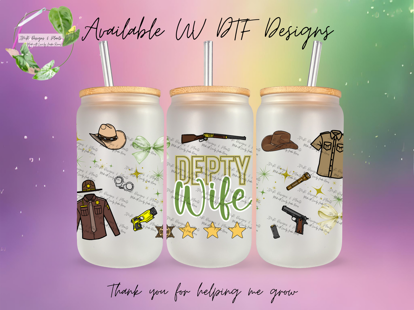 16/20 oz Wrap Deputy Wife