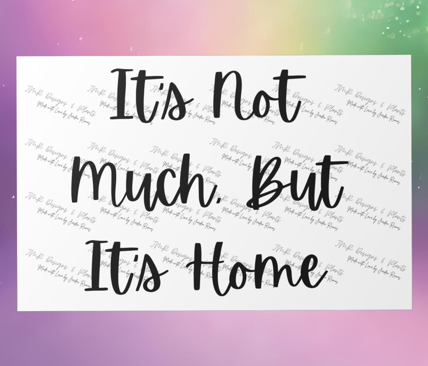 10"X8"/12"X8" Wall Decor It's not much, but it's home