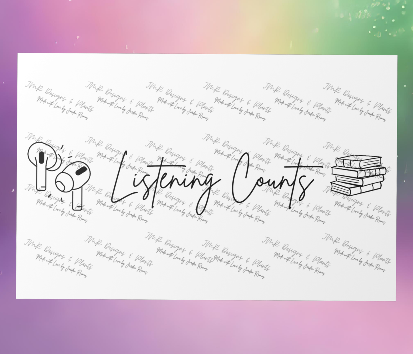 10"X8"/12"X8" Wall Decor Listening Counts