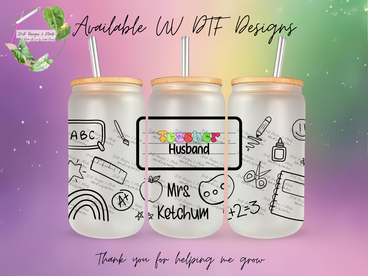 16/20 oz Wrap Teachers Husband