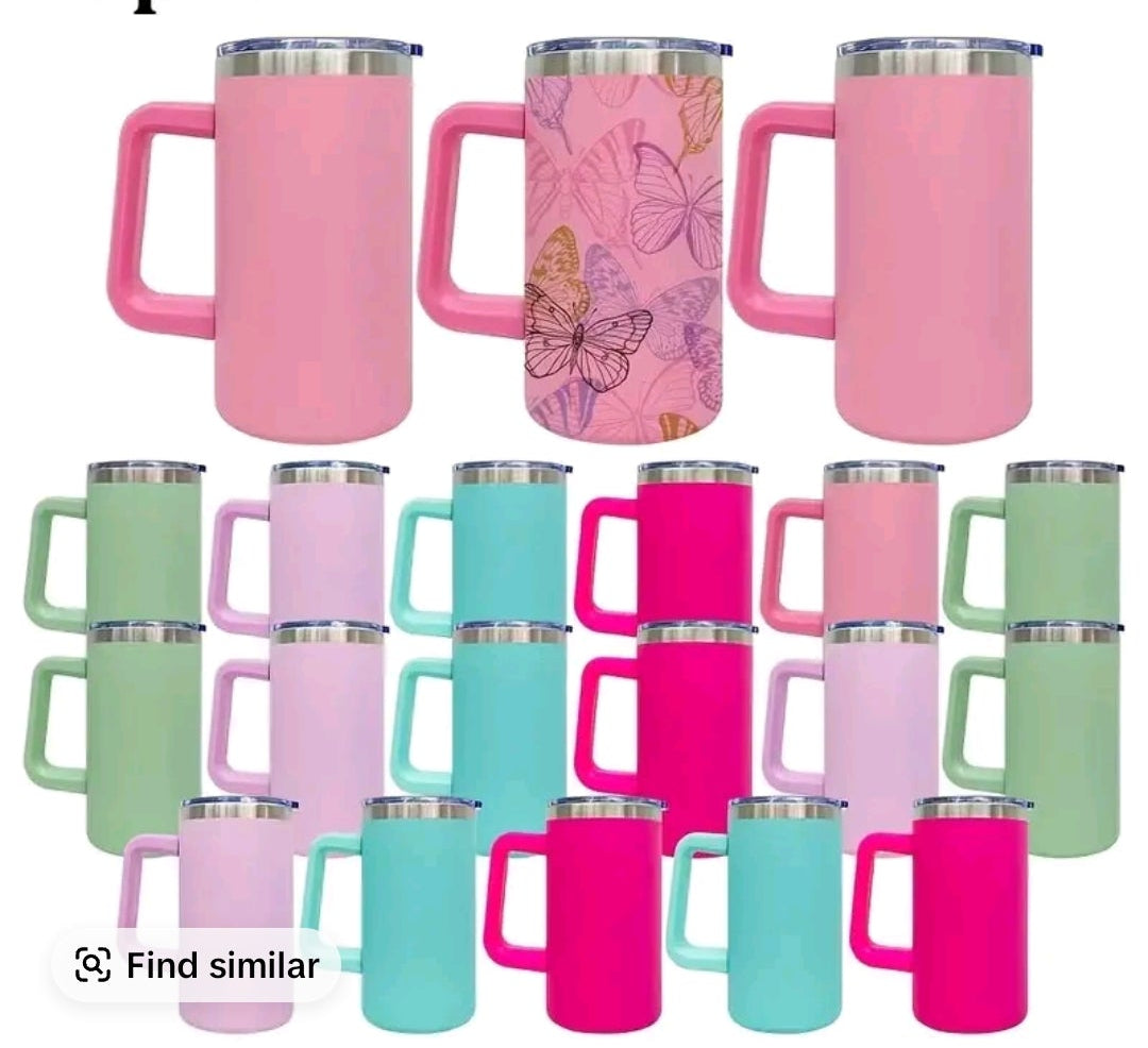 20 oz Coated Stainless Steel Mug