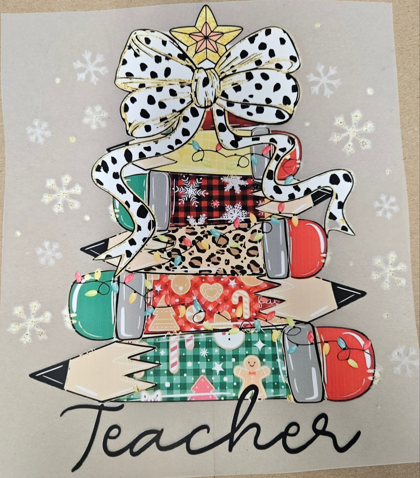 DTF Apparel Teacher Pencil