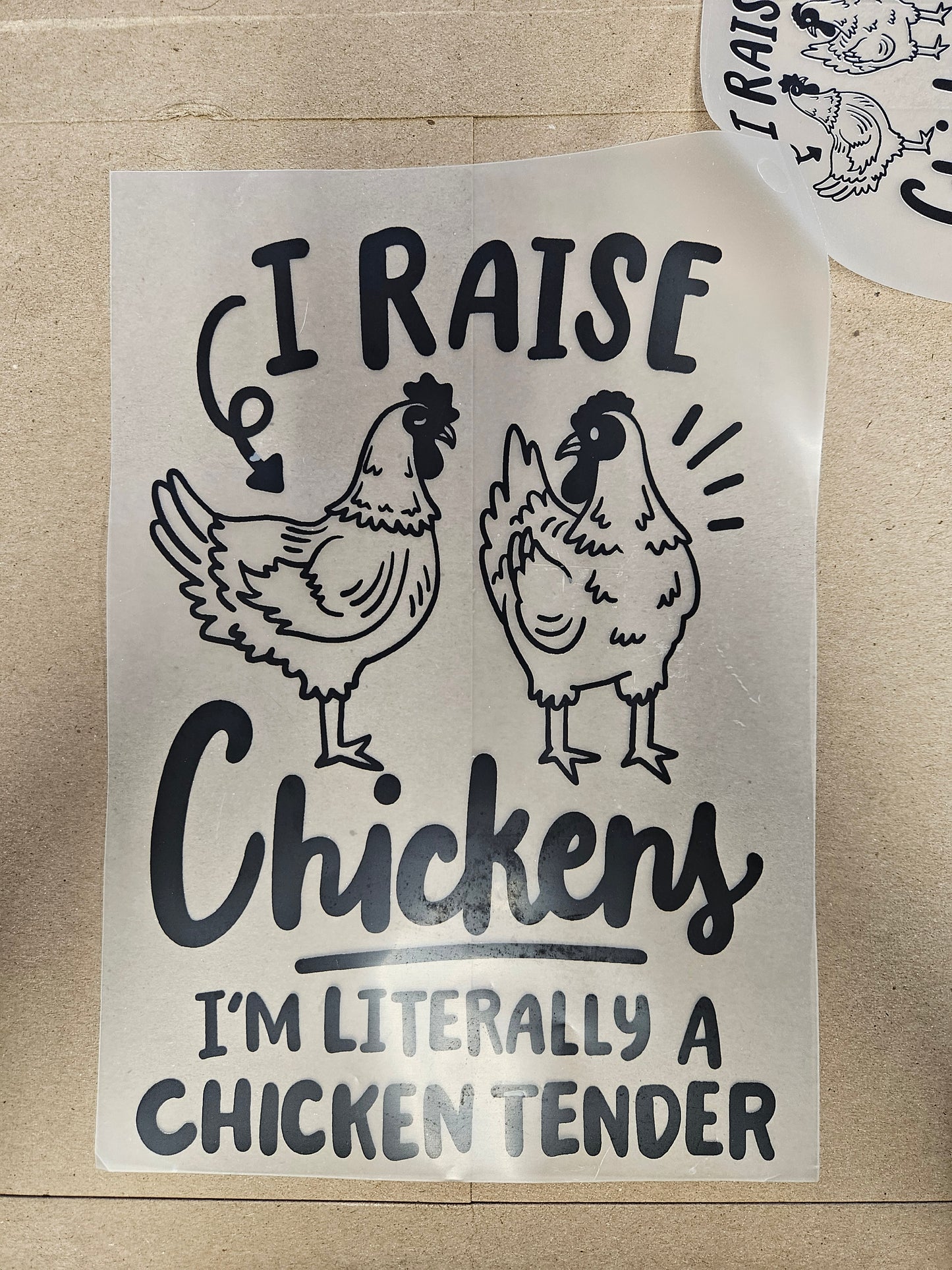 DTF Apparel I raise Chickens