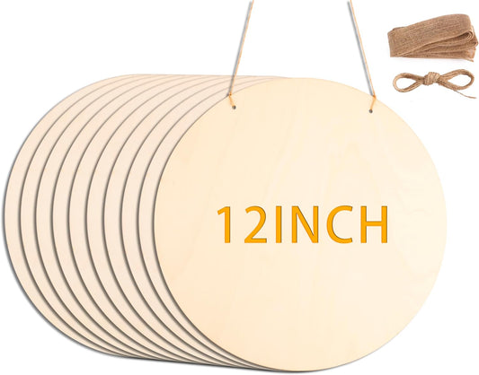 12"/14" Wood Circle Sign