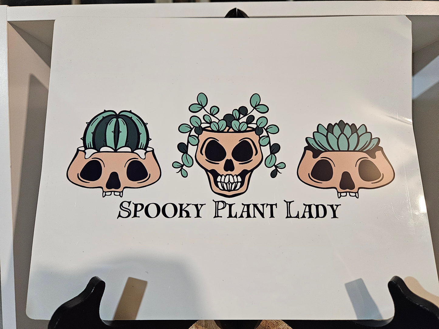 10"x8" Aluminum Sign "Spooky Plant Lady"