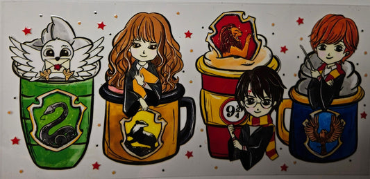 16 oz Wrap Character Coffee Wizard
