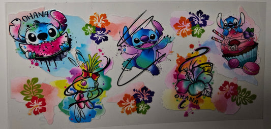 16 oz Wrap Watercolor Character